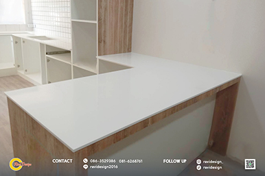 จำหน่ายและติดตั้งหินสังเคราะห์ Acrylic Solid Surface 100% ไร้รอยต่อ